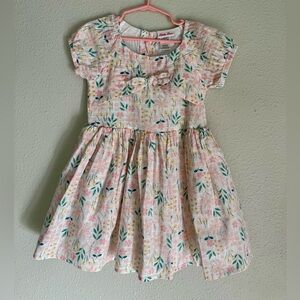 Little Lass Pink Floral Dress